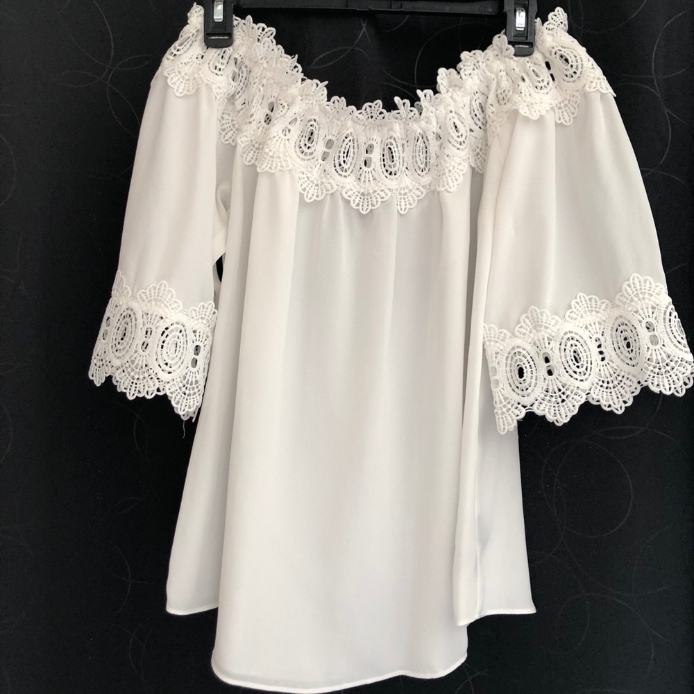 3/4 Sleeve, Off the Shoulder Top